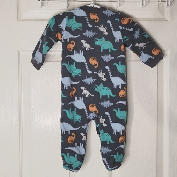 5/$25 Child Of Mine By Carter's Dinosaur Footies Size 3-6m - Picture 3 of 7